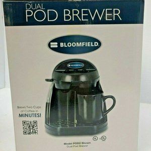 NEW IN‎ BOX BLOOMFIELD POD2 DUAL COFFEE MAKER